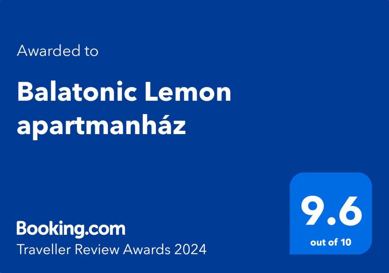 Balatonic Lemon Apartmanhaz شيوفوك المظهر الخارجي الصورة