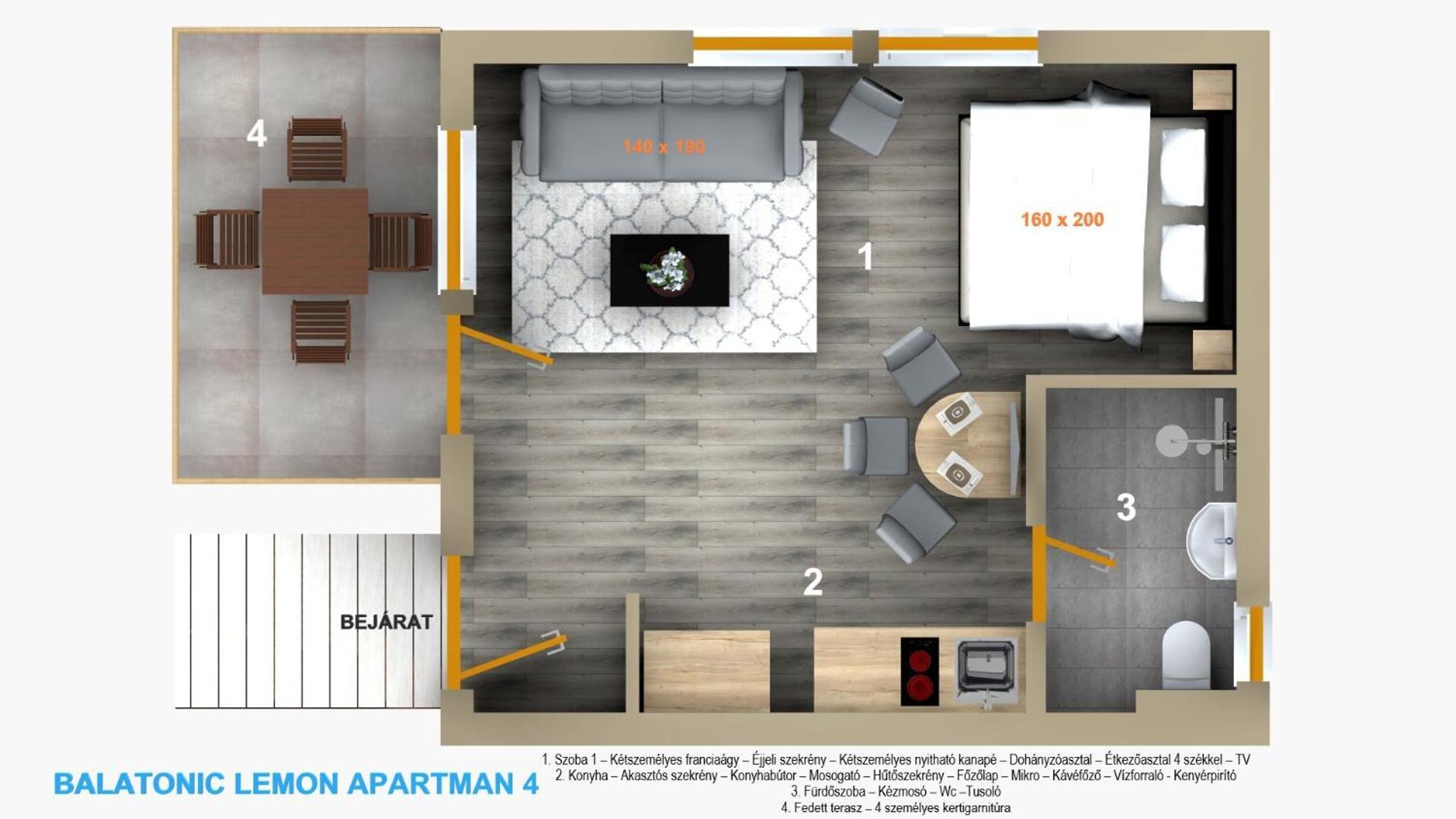 Balatonic Lemon Apartmanhaz شيوفوك الغرفة الصورة